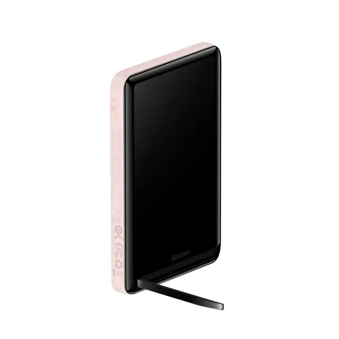 Baseus Magnetic Bracket power bank with wireless charging MagSafe 10000mAh 20W Overseas Edition pink (PPCX000204) + USB