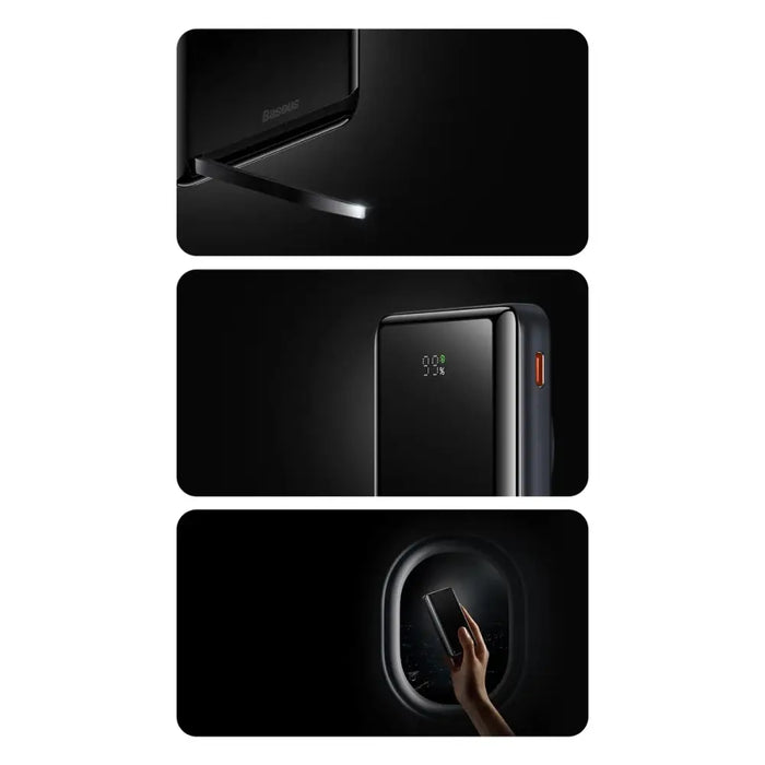 Baseus Magnetic Bracket powerbank with wireless charging MagSafe 10000mAh 20W Overseas Edition white (PPCX000202) + USB