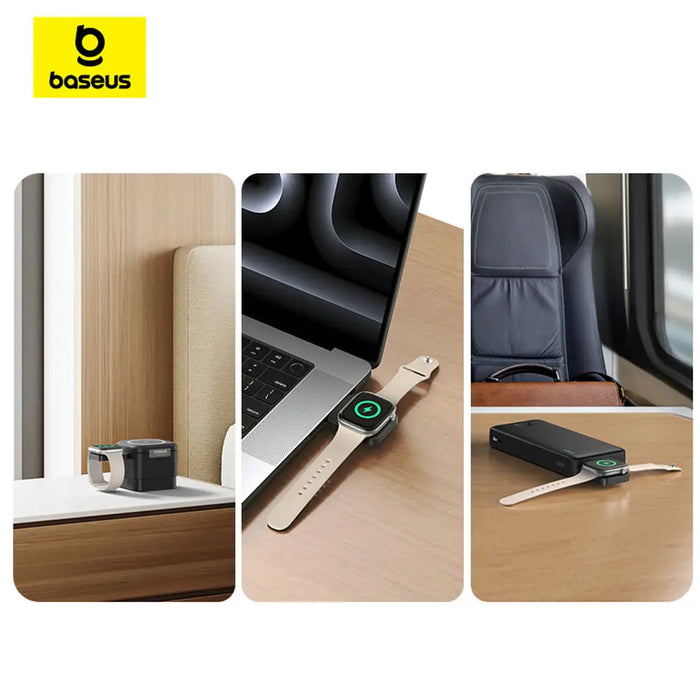 Baseus MagPro 2.5W Magnetic Inductive Charger for Apple Watch - Black - Cell phone USB charger<<<HurtelXML&&&Power