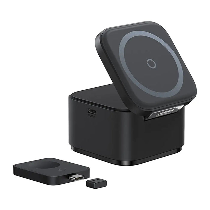 Baseus MagPro 3in1 25W MagSafe Compatible Inductive Charger for Phone and Smartwatch - Black - Cell phone USB