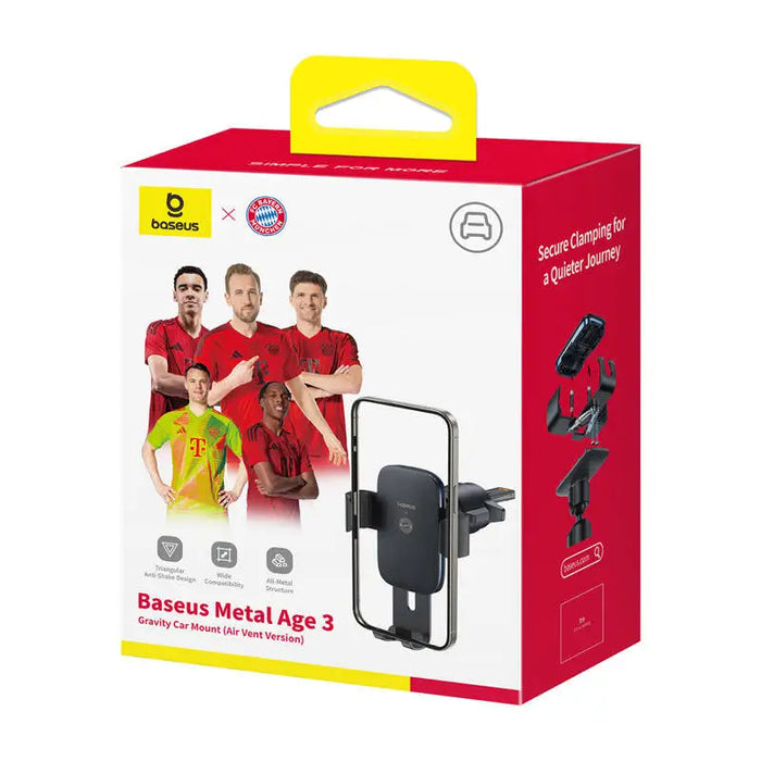 Baseus Metal Age 3 Car Holder (black) Bayern Edition - Phone holders<<<Car accessories<<<InnproXML