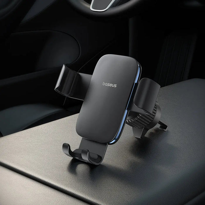 Baseus Metal Age 3 Car Phone Holder Gravity for Air Vent - Black - Cell phone holders<<<HurtelXML&&&Car