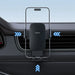 Baseus Metal Age 3 Car Phone Holder Gravity for Air Vent - Black - Cell phone holders<<<HurtelXML&&&Car