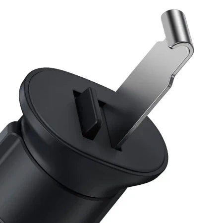 Baseus Metal Age II Gravitational Car Holder on ventilation grid (gray) - Phone holders<<<Car