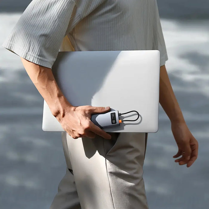 Baseus Metal Gleam 7in1 HDMI 4K 60Hz USB-C Hub / 3x USB 3.0 / USB-C PD / SD / microSD - Gray - USB hubs<<<HurtelXML