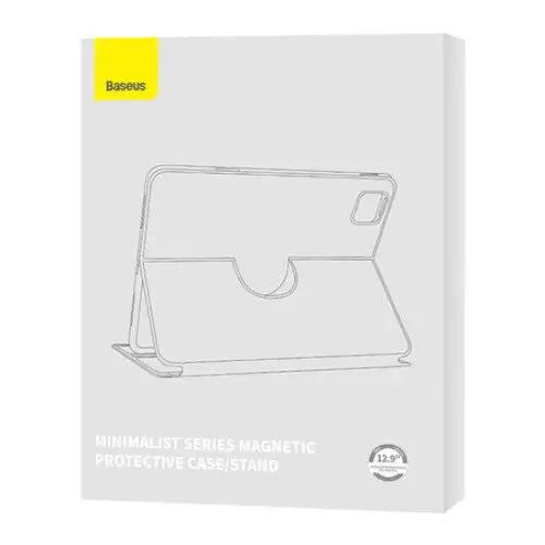 Baseus Minimalist Series IPad PRO 12.9 Magnetic protective case (light grey) - Protective cases
