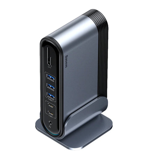 Baseus multifunctional HUB 3x USB 3.2 Gen 1 / 2x USB 2.0 / 2x USB Type C / SD and micro SD card reader / AUX / 3x HDMI