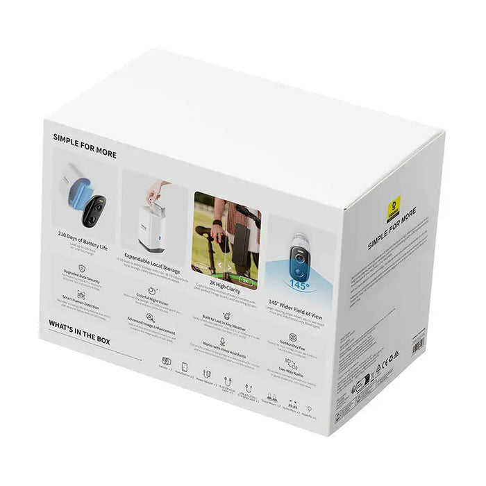 Baseus N1 2K Outdoor Camera Set of 2 (White) - IP cameras<<<Smart Home<<<InnproXML