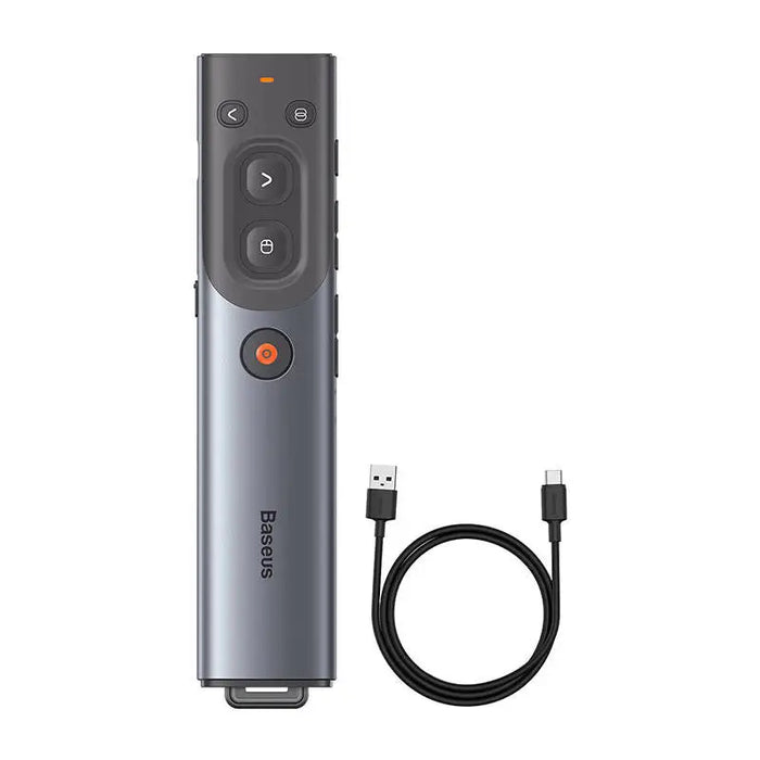 Baseus Orange Dot Multifunctional remote control for presentation with a red laser pointer - gray - Laser pointers<<<IT