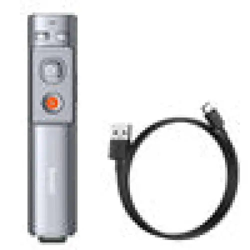 Baseus Orange Dot Multifunctionale remote control for presentation with a laser pointer - gray - Laser pointers<<<IT