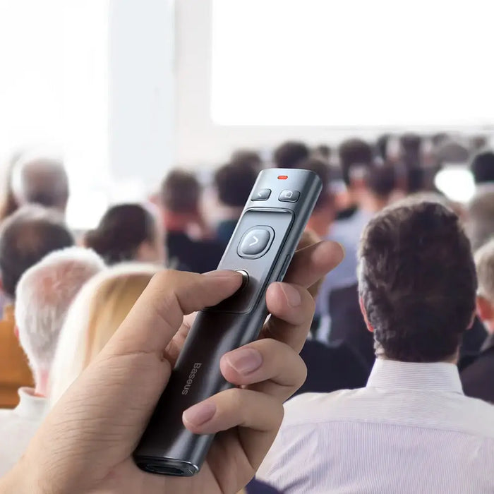 Baseus Orange Dot Multifunctionale remote control for presentation with a laser pointer - gray - Laser pointers<<<IT