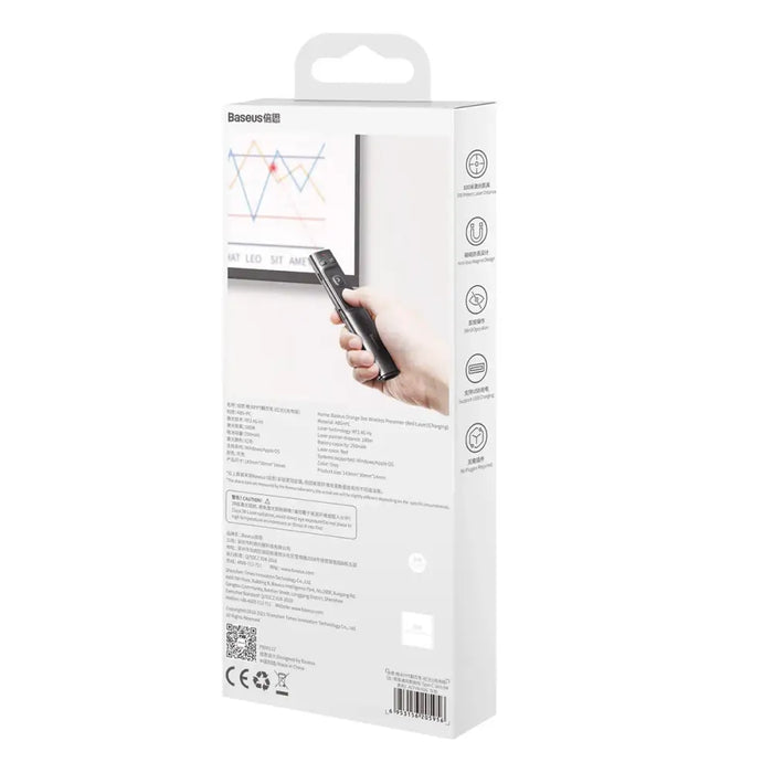 Baseus Orange Dot Multifunctionale remote control for presentation with a laser pointer - gray - Laser pointers<<<IT