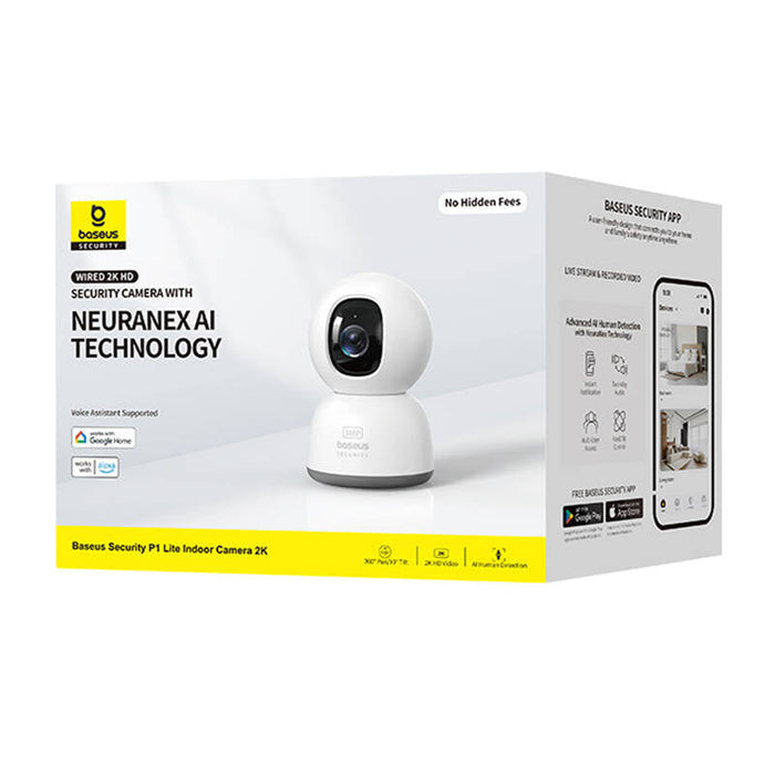 Baseus P1 Lite 2K Indoor Camera (White) - IP cameras<<<Smart Home<<<InnproXML&&&Smart