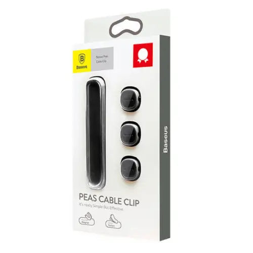 Baseus Peas Magnetic Cable Clip Black - Cable organizers<<<GSM