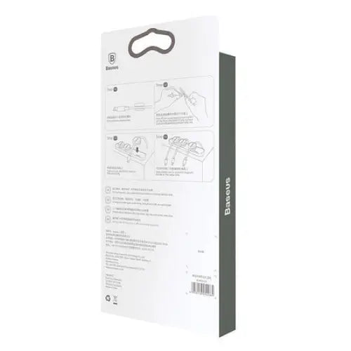 Baseus Peas Magnetic Cable Clip Black - Cable organizers<<<GSM
