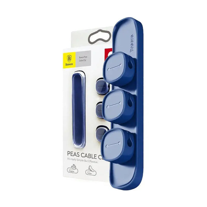 Baseus Peas Magnetic Cable Clip Blue - Cable organizers<<<GSM Accessories<<<InnproXML