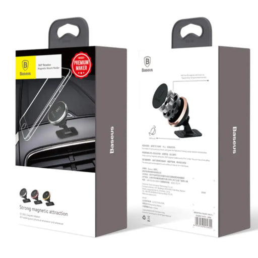 Baseus Phone Stand 360-degree Rotation Magnetic Mount Holder - Стойки за телефон / таблет<<<Автомобилни
