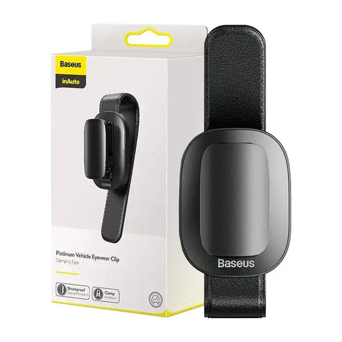 Baseus Platinum Vehicle eyewear clip (clamping type) Black - Storage<<<Car accessories<<<InnproXML&&&Other car
