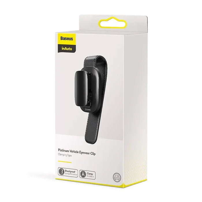 Baseus Platinum Vehicle eyewear clip (clamping type) Black - Storage<<<Car accessories<<<InnproXML&&&Other car