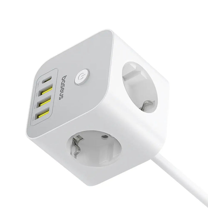 Baseus PowerCombo 7 in 1 Power Strip Cube 3 AC + 3 x USB-A + 1 x USB-C 20W 1.5 m - white - Cables and tapes<<<HurtelXML
