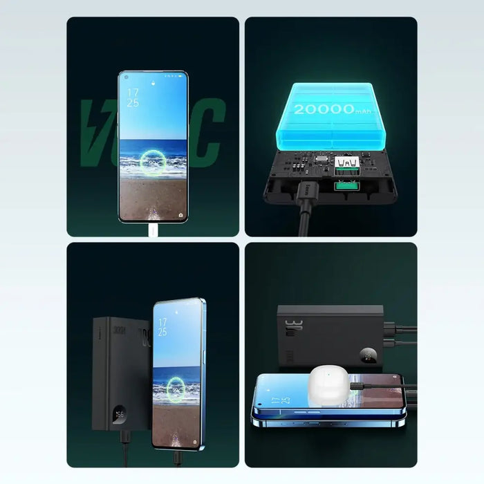 Baseus PPAD050101 power bank Lithium Polymer (LiPo) 20000 mAh Black - Powerbanks<<<HurtelXML