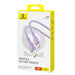 Baseus Pudding 100W USB-A - USB-C Cable 2m - Purple - Cell phone cables<<<HurtelXML