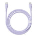 Baseus Pudding 100W USB-C - USB-C Cable 2m - Purple - Cell phone cables<<<HurtelXML