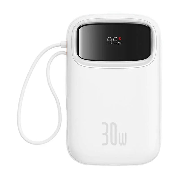 Baseus QPow 2 10000mAh 30W powerbank (white) - Powerbanks<<<GSM