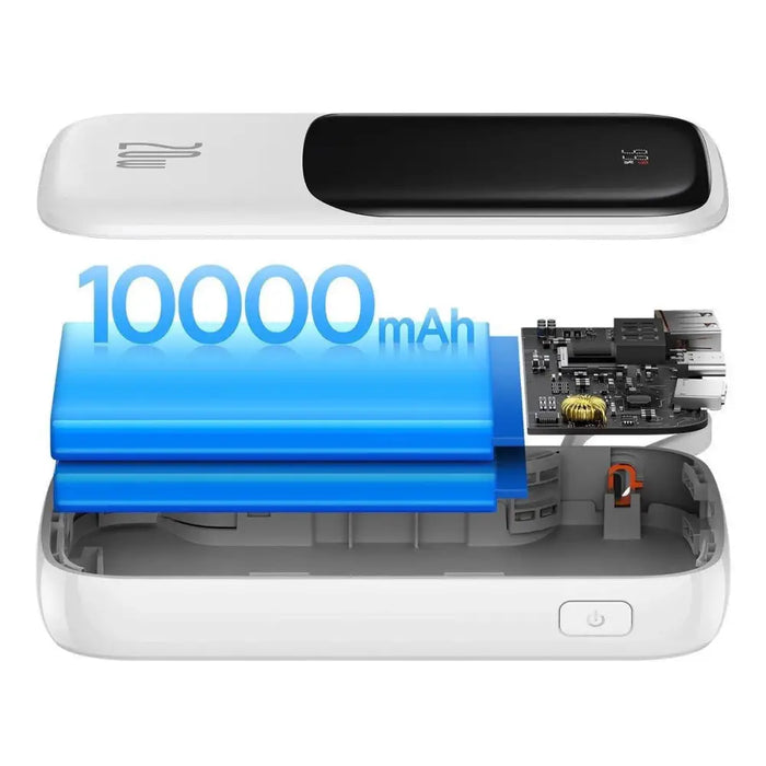 Baseus Qpow Digital Display Power Bank with Fast Charging 10000mAh 20W QC/PD/SCP/FCP with Built-in Lightning Cable