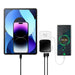 Baseus Qpow Digital Display powerbank with fast charging 10000mAh 22.5W QC/PD/SCP/FCP with built-in USB-C cable white