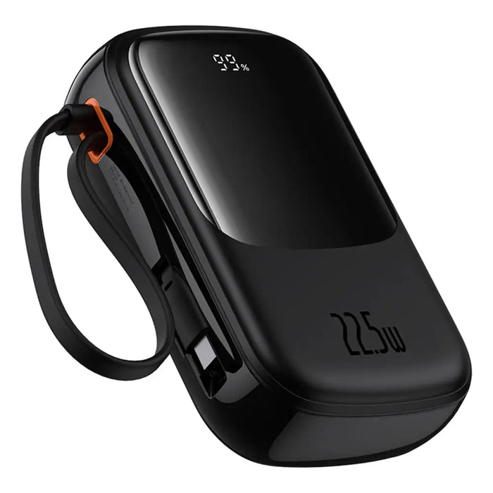 Baseus Qpow Pro+ 20000mAh 22.5W powerbank with built-in USB-C cable and display - black - Powerbanks<<<HurtelXML