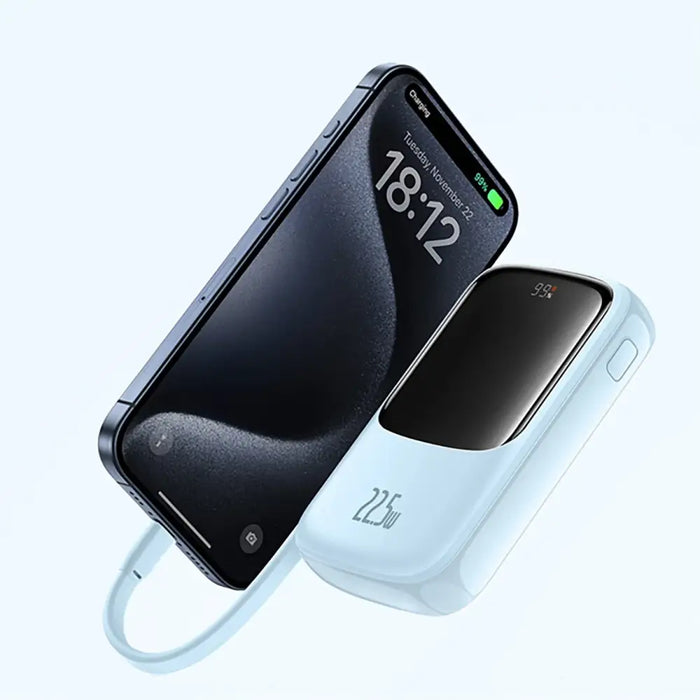 Baseus Qpow Pro+ 22.5W 10000mAh USB-C Power Bank - Blue - Powerbanks<<<HurtelXML