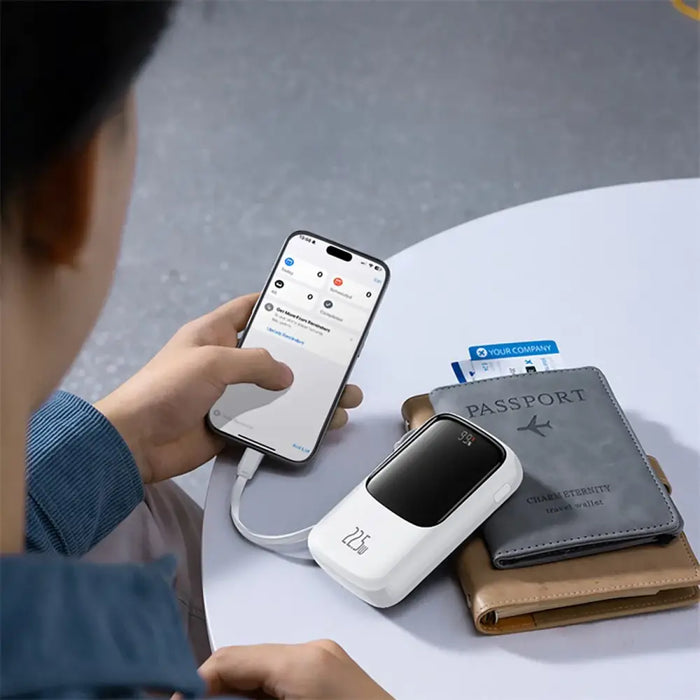 Baseus Qpow Pro+ Power Bank 22.5W 10000mAh USB-C - White - Powerbanks<<<HurtelXML
