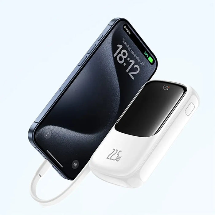 Baseus Qpow Pro+ Power Bank 22.5W 10000mAh USB-C - White - Powerbanks<<<HurtelXML