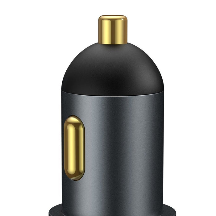 Baseus Share Together USB / USB Type C / cigarette lighter socket car charger 120W Quick Charge Power Delivery gray