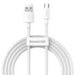 Baseus Simple Wisdom Data Cable Kit USB to Micro 2.1A (2PCS/Set) 1.5m White - USB to Micro USB<<<USB cables<<<GSM