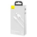 Baseus Simple Wisdom Data Cable Kit USB to Micro 2.1A (2PCS/Set) 1.5m White - USB to Micro USB<<<USB cables<<<GSM