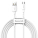 Baseus Simple Wisdom Data Cable Kit USB to Micro 2.1A (2PCS/Set) 1.5m White - USB to Micro USB<<<USB cables<<<GSM