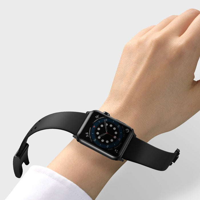 Baseus Slip-Thru strap band bracelet for Apple Watch 3/4/5/6/SE 38mm/40mm black (LBWSE-01) - Cell phone cases