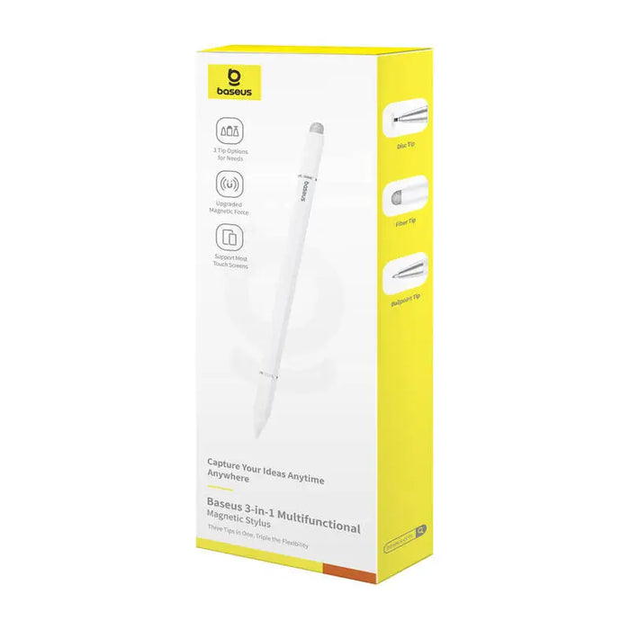 Baseus Smooth Writing III magnetic stylus 3in1 (white) - Tablet styluses<<<GSM Accessories<<<InnproXML&&&Cell phone