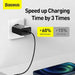 Baseus Speed Mini Quick Charger USB-C PD 3A 20W (black) - Travel Charger<<<Accessories<<<Основна<<<DunaXML&&&mains