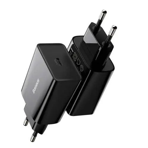 Baseus Speed Mini Quick Charger USB-C PD 3A 20W (black) - Travel Charger<<<Accessories<<<Основна<<<DunaXML&&&mains