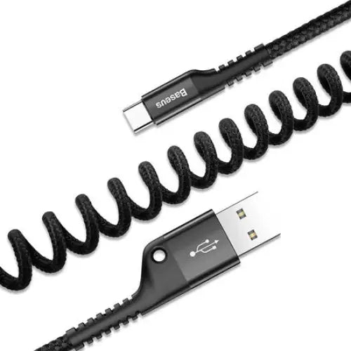 Baseus Spring-loaded USB-C cable 1m 2A (Black) - USB to USB-C<<<USB cables<<<GSM Accessories<<<InnproXML&&&Cell phone