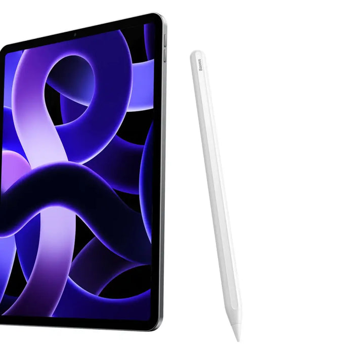 Baseus stylus with wireless charging for iPad white + replaceable tip - iPad