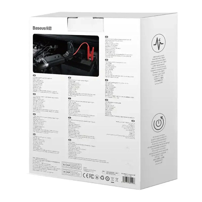 Baseus Super Energy Car Jump Starter 10000mAh 1000A USB (black) - Jump starters<<<Car accessories<<<InnproXML&&&Cell