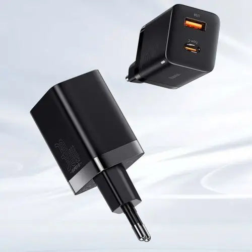 Baseus Super Si Pro Quick Charger USB + USB-C 30W (black) - Travel Charger<<<Accessories<<<Основна<<<DunaXML&&&Cell