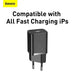 Baseus Super Si Quick Charger 1C 20W (black) - Travel Charger<<<Accessories<<<Основна<<<DunaXML&&&mains