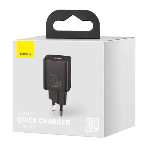 Baseus Super Si Quick Charger 1C 20W (black) - Travel Charger<<<Accessories<<<Основна<<<DunaXML&&&mains