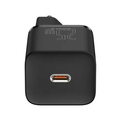 Baseus Super Si Quick Charger 1C 25W with USB-C cable for USB-C 1m (black) - Travel
