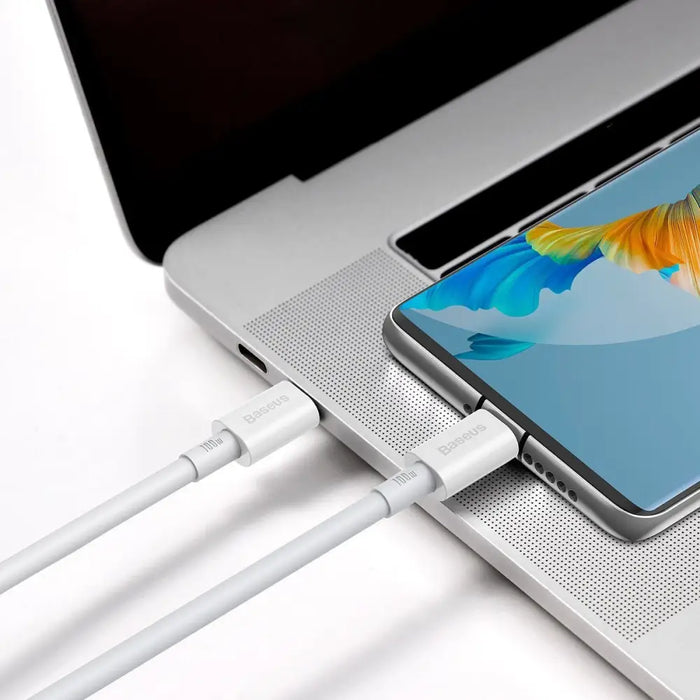 Baseus Superior Series Cable USB-C to USB-C 100W 1m (white) - USB-C to USB-C<<<USB cables<<<GSM Accessories<<<InnproXML